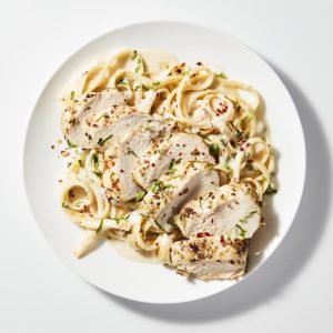 Truffled Fettuccine Alfredo with Grilled Chicken - Family Meal